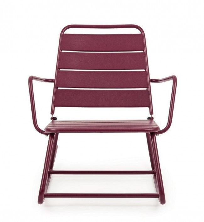 Fauteuil à bascule Bizzotto Lillian bordeaux