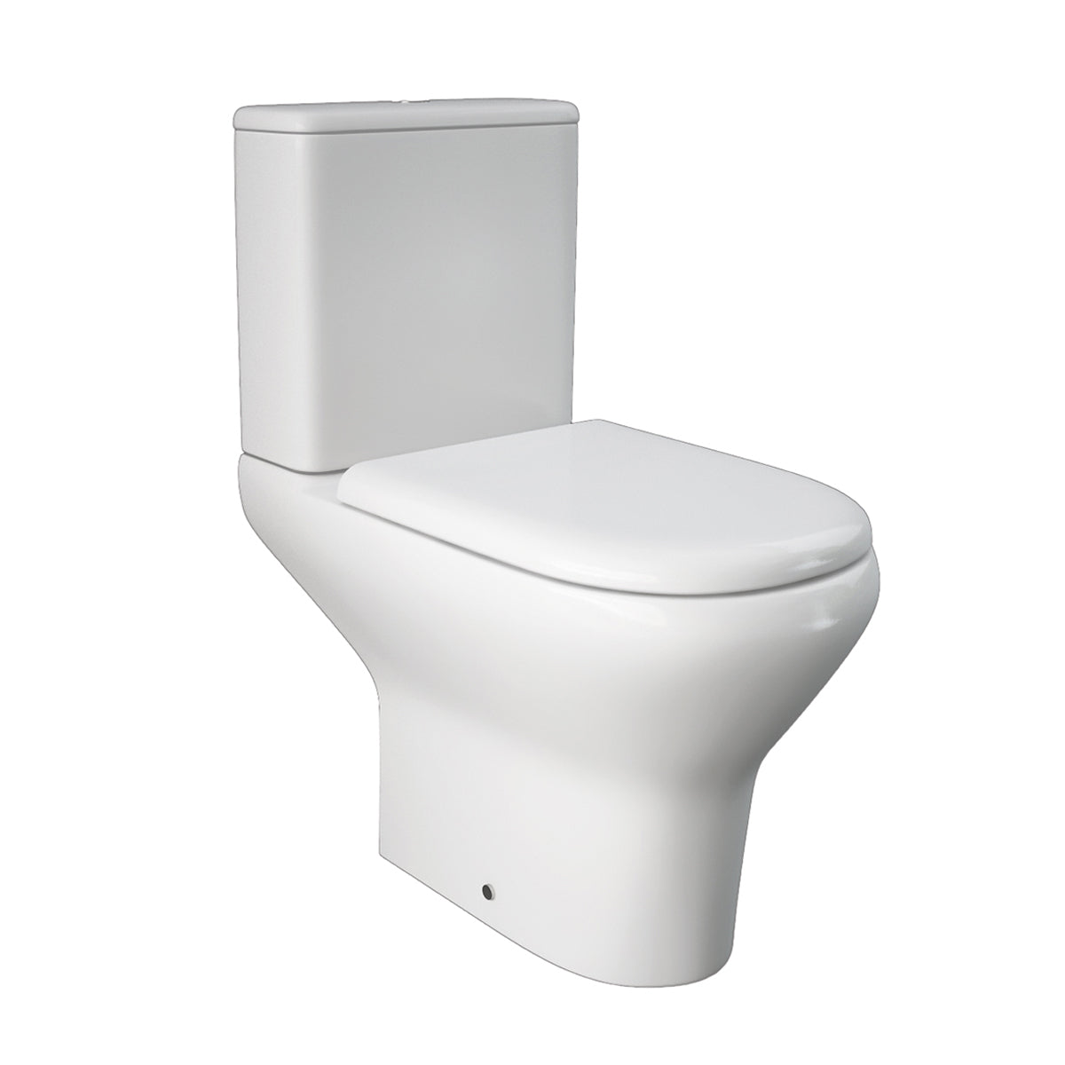 WC monobloc compact avec évacuation murale