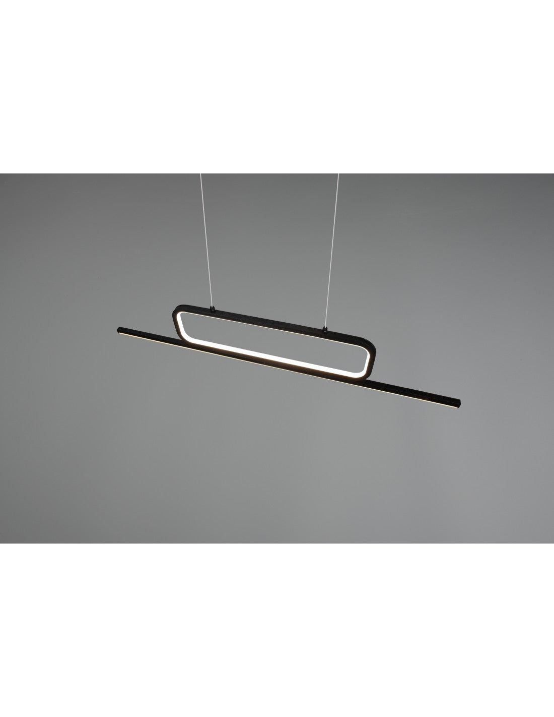 Le bureau noir moderne de suspension Aick a mené l'éclairage de trio dimmable
