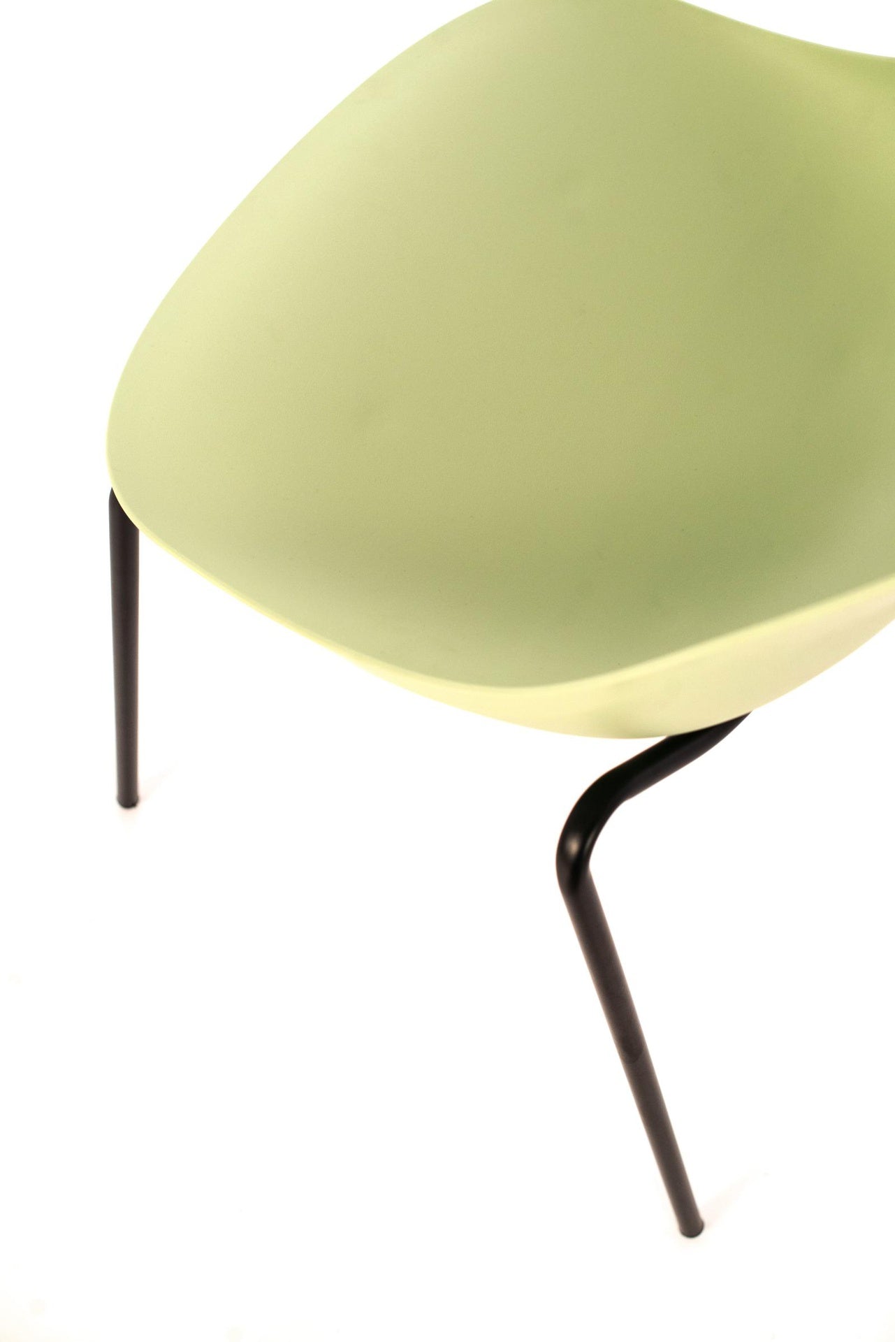 4x Chaise verte en polypropylène