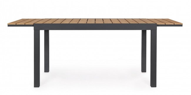 Table extensible Elias en aluminium 140-200x90 cm