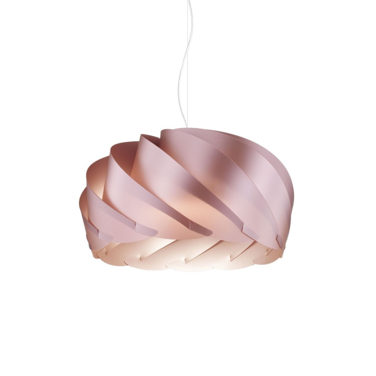 Suspension en métal rose en métal chromé Cm. 26x15h