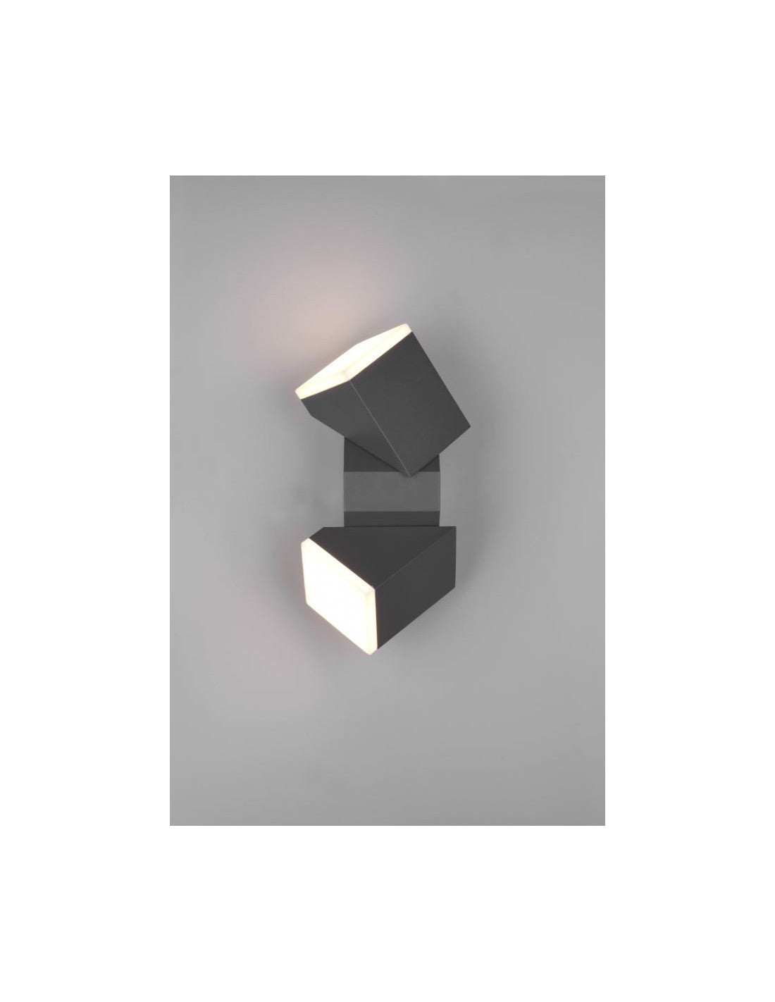 Applique Double LED Orientable Avon Aluminium Anthracite IP54 Trio Lighting