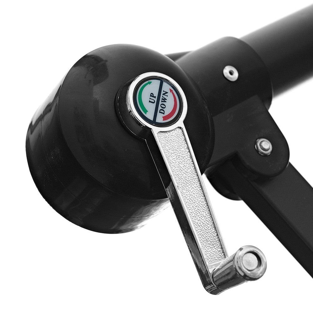 Parasol rond à bras latéraux pour jardin décentré en acier d. 3 m BEIGE avec rabat