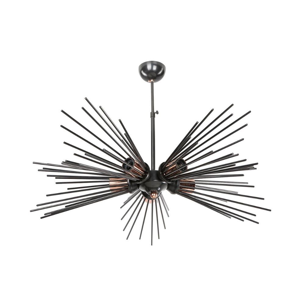Salem MDL3806 plafonnier 5 lumières en métal noir