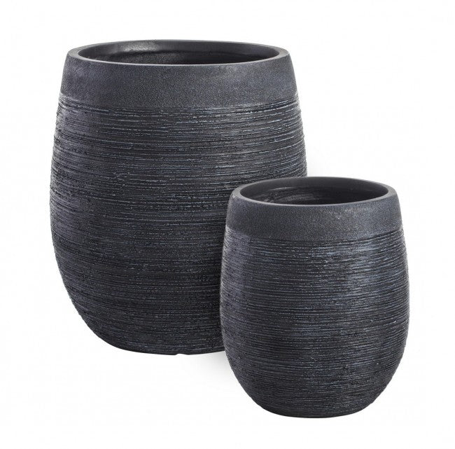 Set2 P.Vase Graffiti Bombe Noir