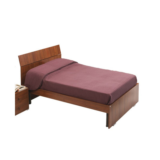 Lit Queen size pour chambre en noyer antique 200x131xH 98 cm