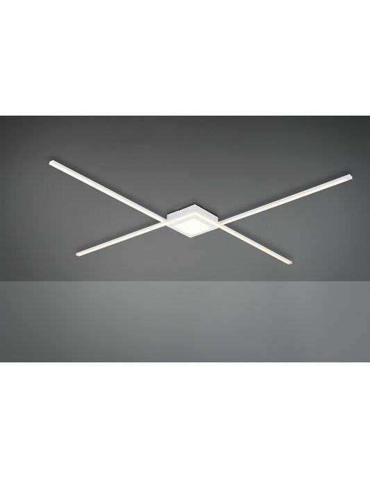 Plafonnier Oxford Bacchette X Led 4000k Blanc Mat Trio Lighting