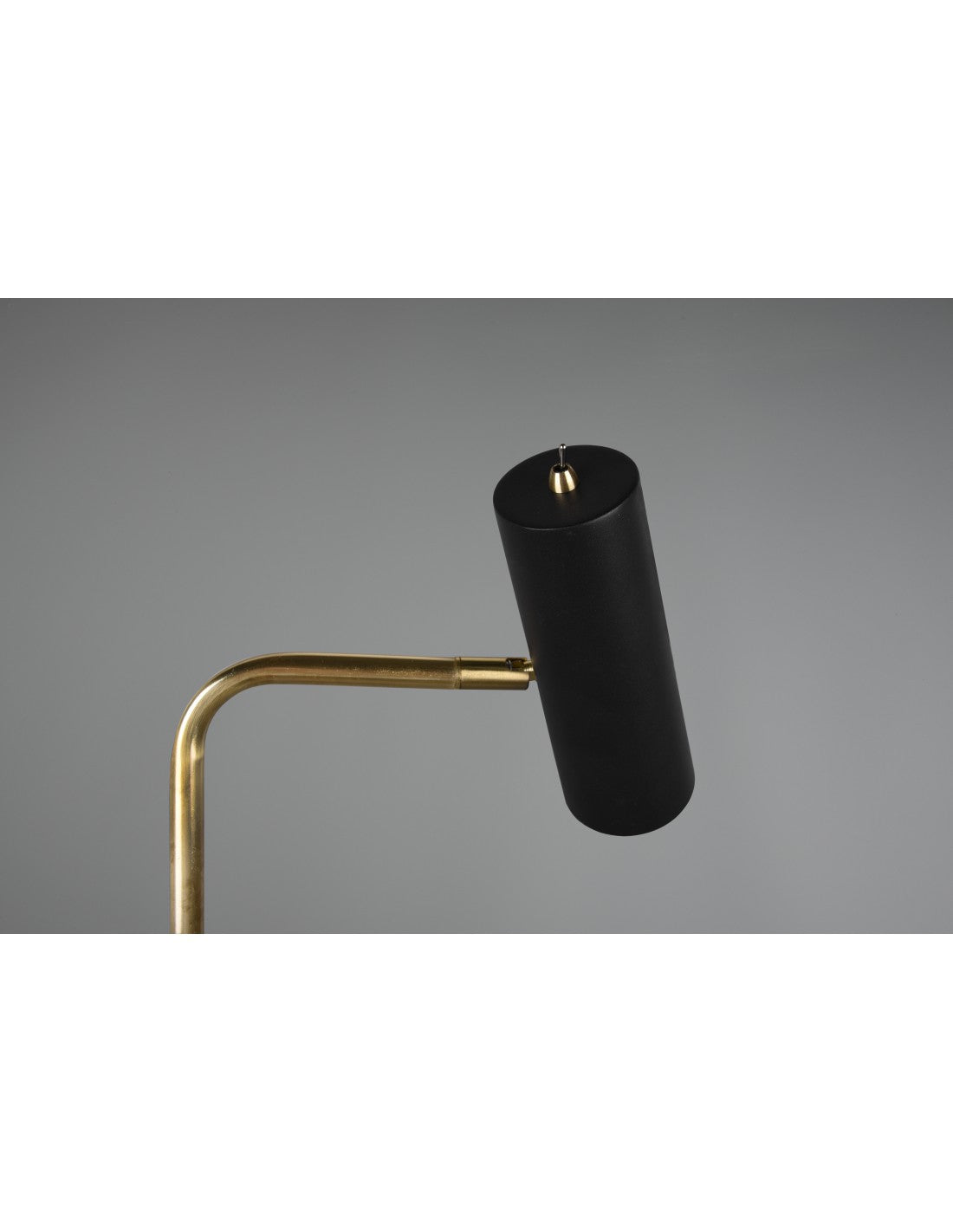 Lampadaire Marley Laiton Et Spot Noir H151 Trio Lighting