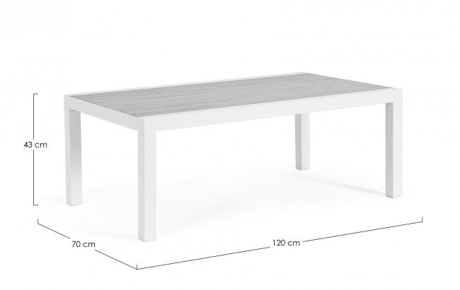 Table basse Kledi 120x70 blanc Jx11