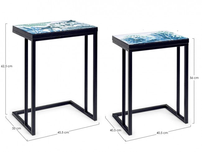 Ensemble de deux tables d'ameublement bizzotto