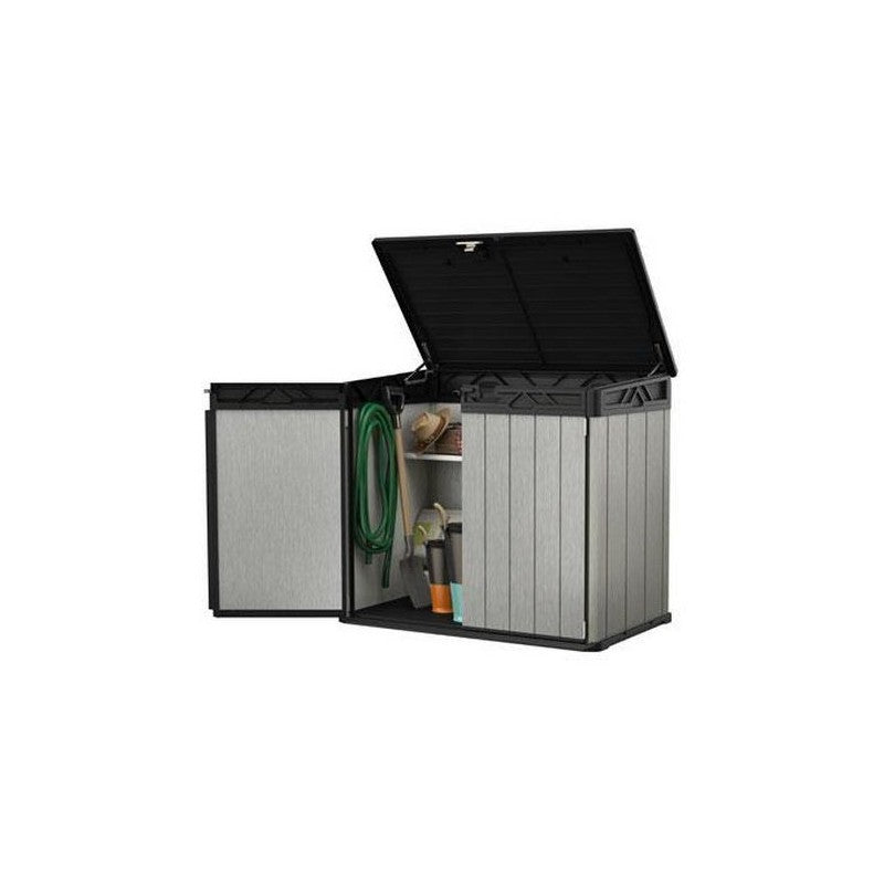 Porte-outils en résine à peindre gris Elite-store duotech 141x82x123,5h cm