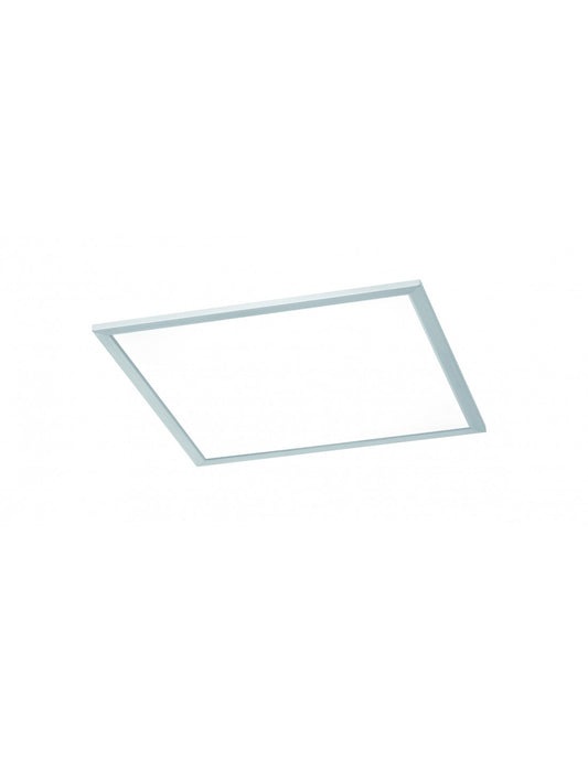 Plafonnier carré Griffin LED Dimmable Rgbw Nickel 39x39 cm Trio Lighting
