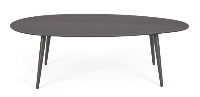 RIDLEY Table basse d'extérieur aluminium anthracite 120x75x h36 cm