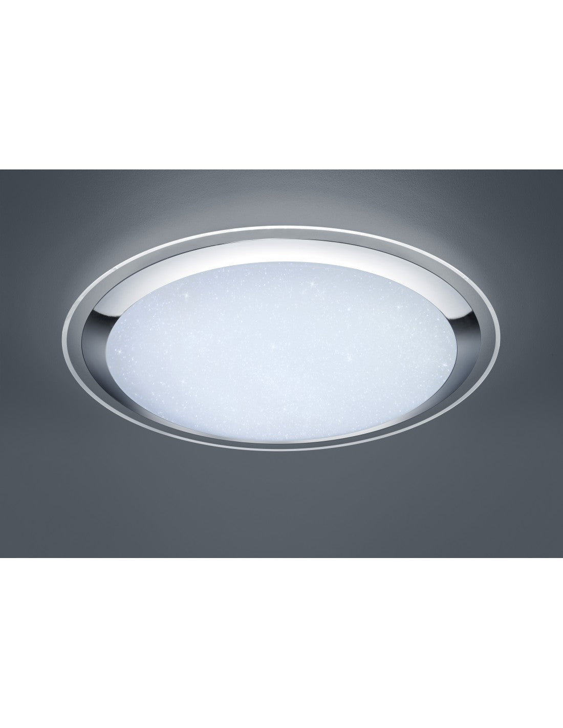Grand plafonnier LED Dimmer Miko Glitter Ø85 cm Trio Lighting