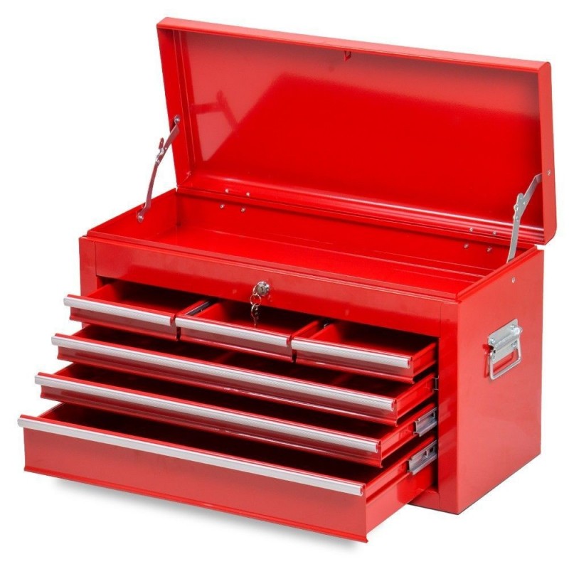 Coffre à outils d'atelier 2 en 1 rouge XTB220