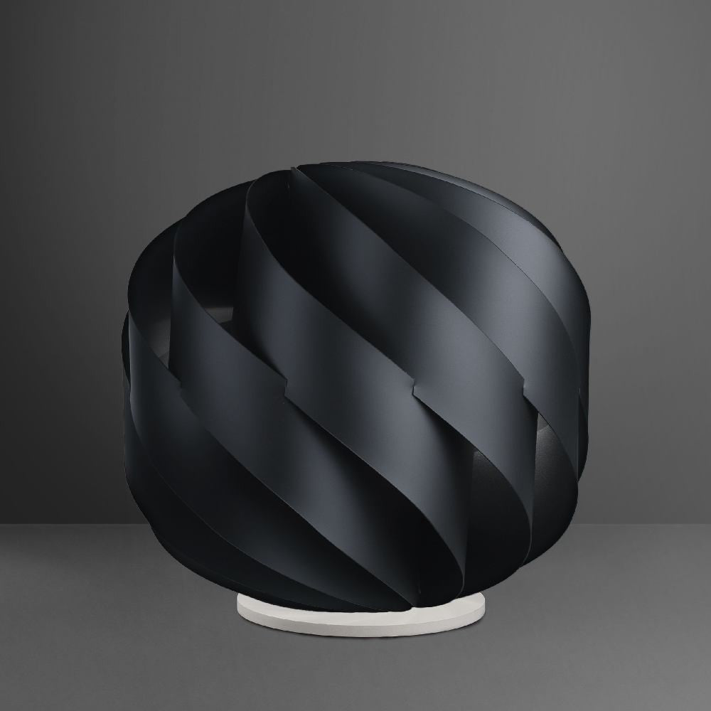 Lampe de table en plastique noir LAP Cm. 25 x 24 heures