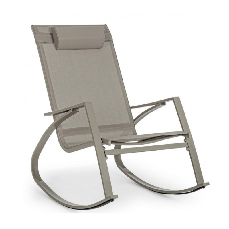 Fauteuil de jardin à bascule Bizzotto Tortora