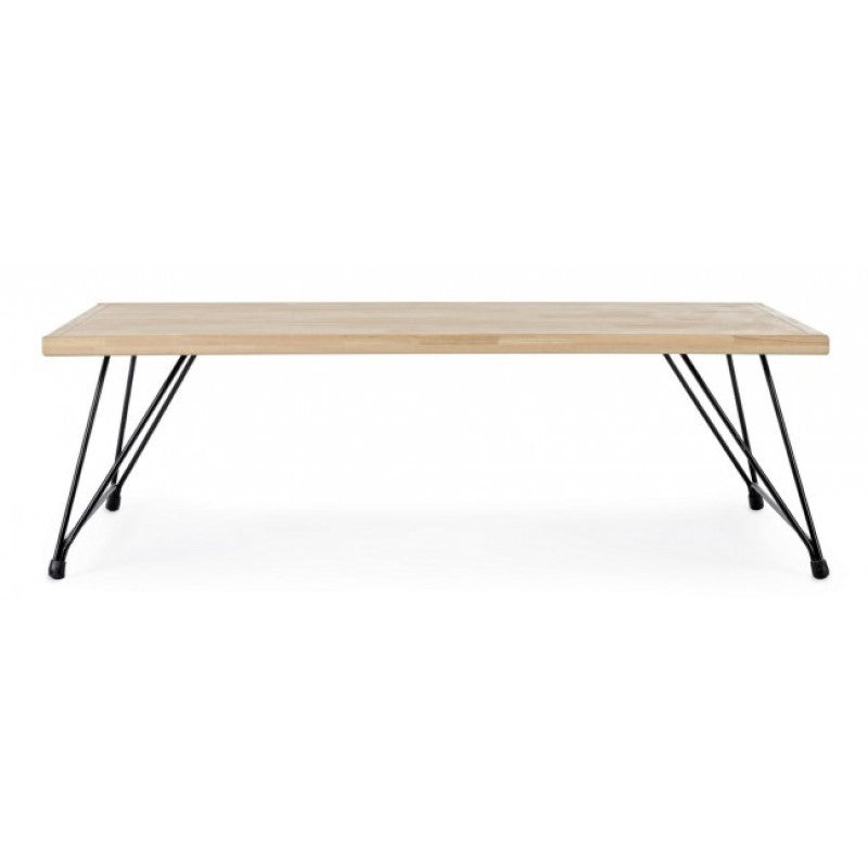 Table basse style industriel Vintage DISTRICT 120x60x h36 cm