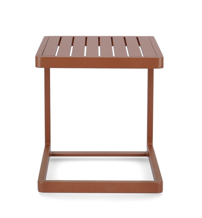 2x Table Basse Konnor 40X40 Terre Cuite