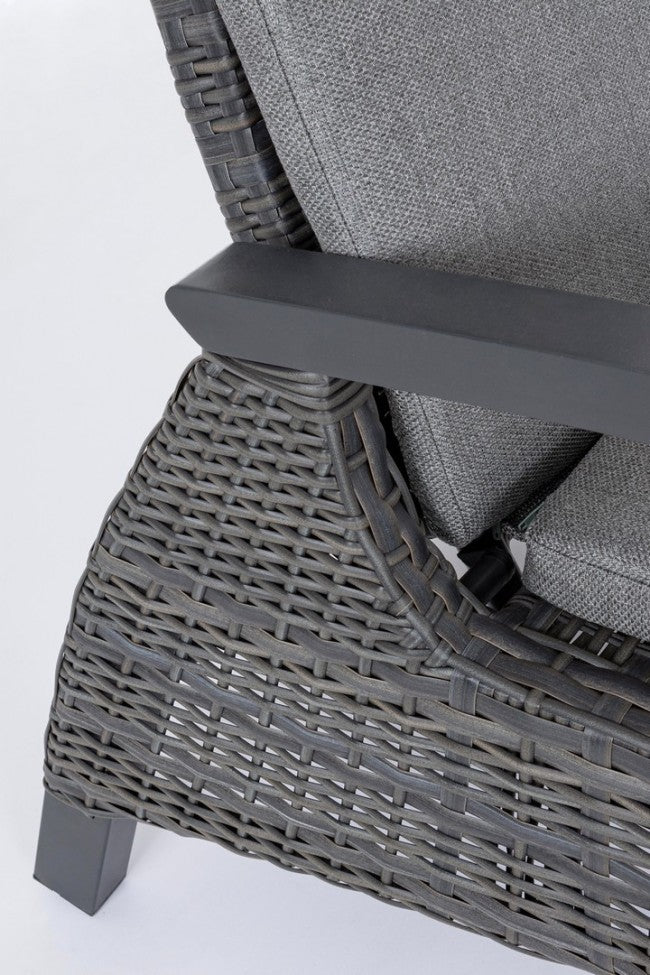 Lit bébé Britton anthracite avec coussins 205 cm 