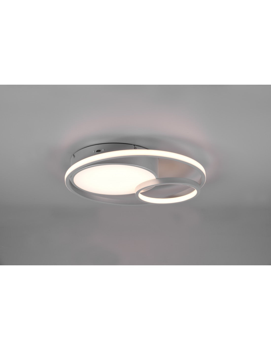 Plafonnier moderne en aluminium Vuelta 3 variateur LED 28w Trio Lighting