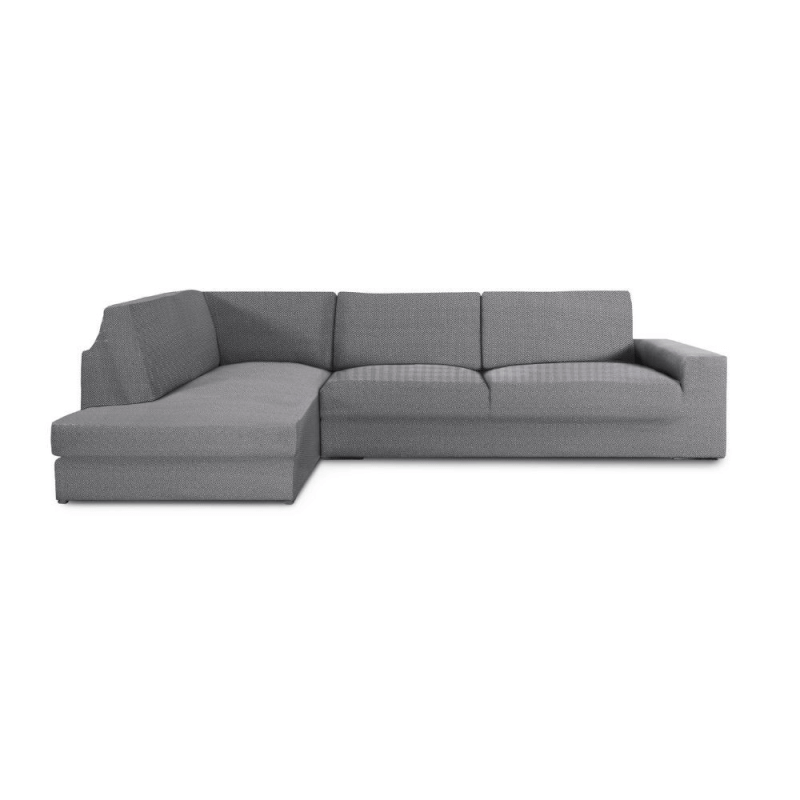 Housse de canapé d'angle gauche gris Jaz 350-500