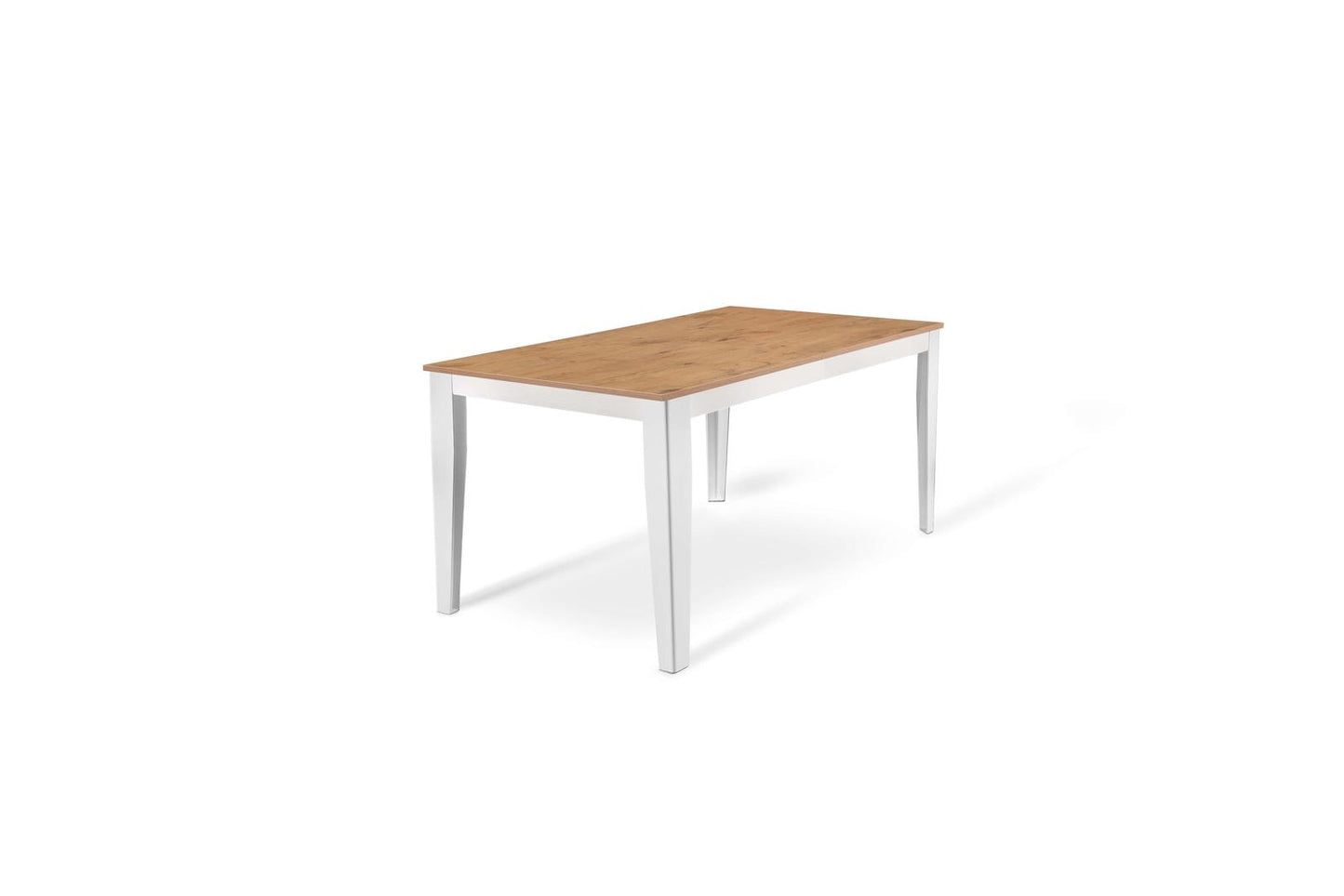 Table extensible chêne blanc 80 cm x 130-290 cm H. 76 cm