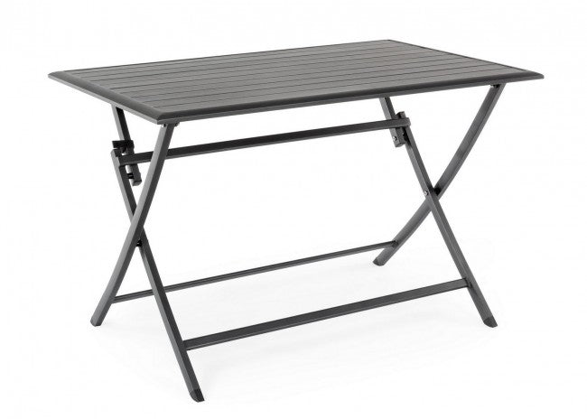 Table d'extérieur ELIN aluminium anthracite 110x70x h71 cm