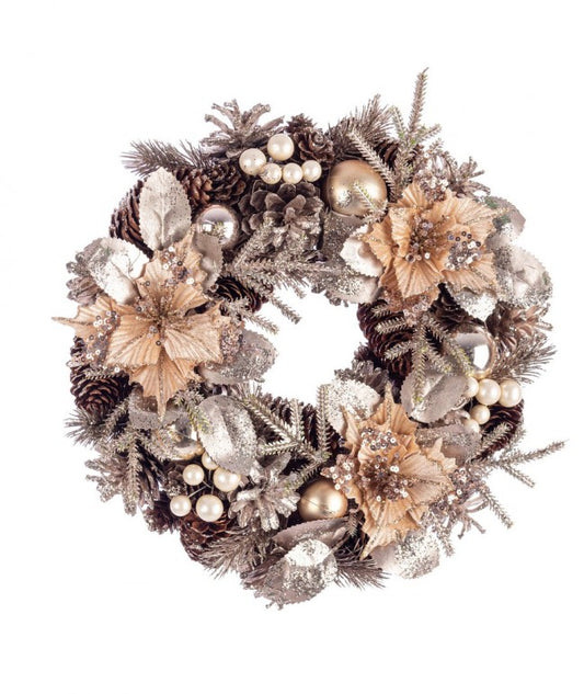 2x Corona Alara Poinsettia Champagne D30