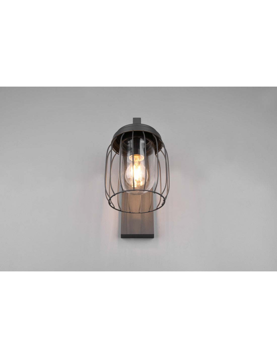 Applique Tuela Lanterne Maille Métallique Anthracite IP44 Trio Lighting