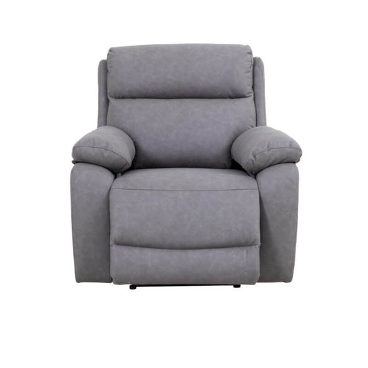Fauteuil inclinable électrique Siviglia Nabuk gris clair