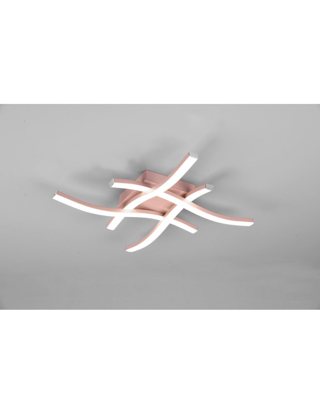 Plafonnier moderne Design Hashtag Route Rose Gold Led 4000k Trio Lighting