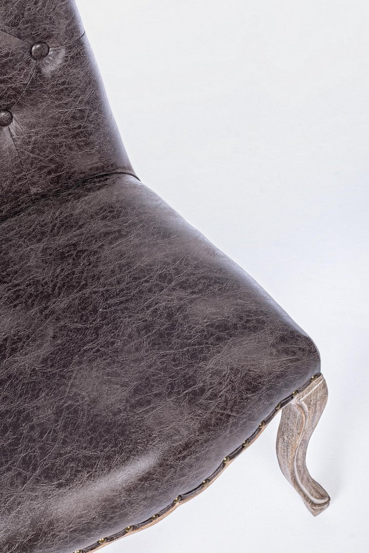 Chaise classique en bois en tissu Diva 51 x 53 x 99 cm