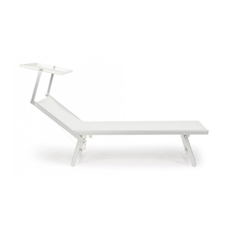 Bain de soleil d'extérieur blanc