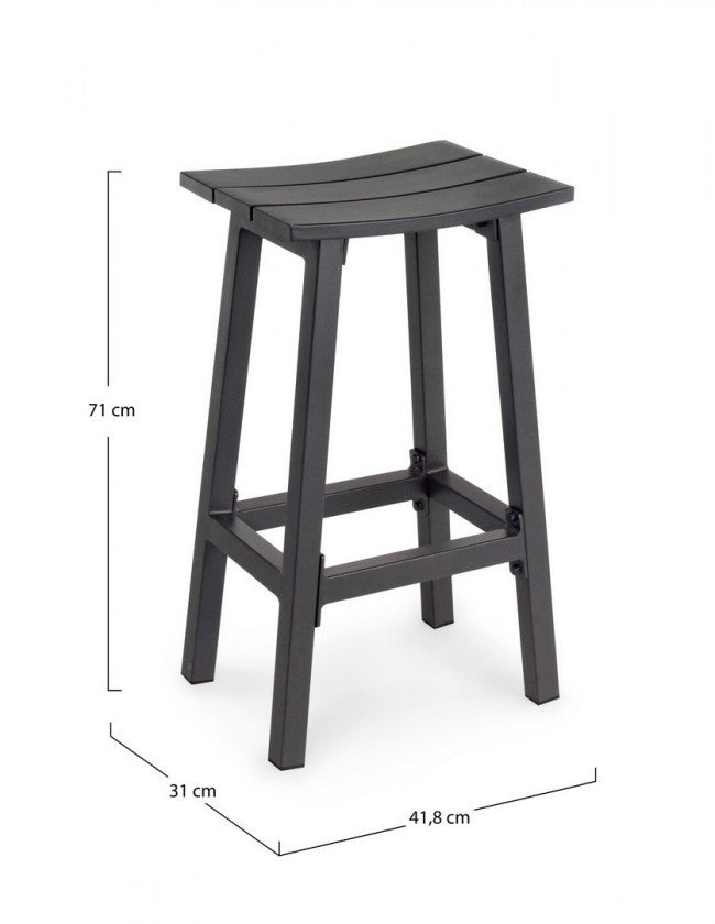 Tabouret de bar Skipper Noir h71cm