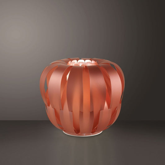 Lampadaire en cuivre et métal blanc diamètre 60 x 55h cm