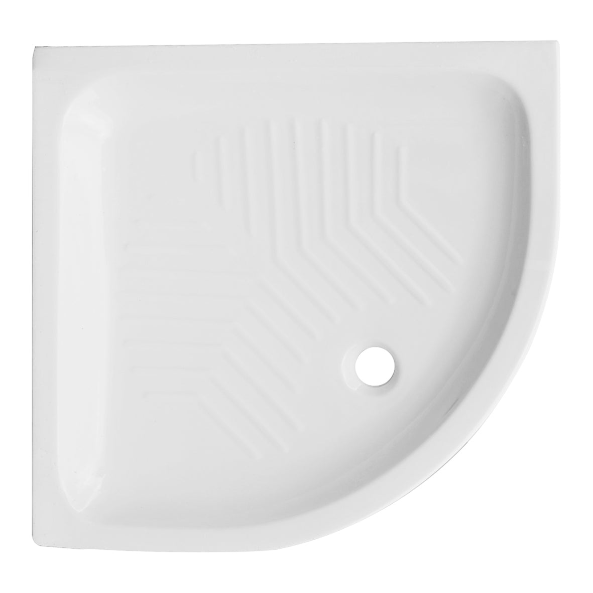 Receveur de douche d'angle en céramique 80x80 H.11