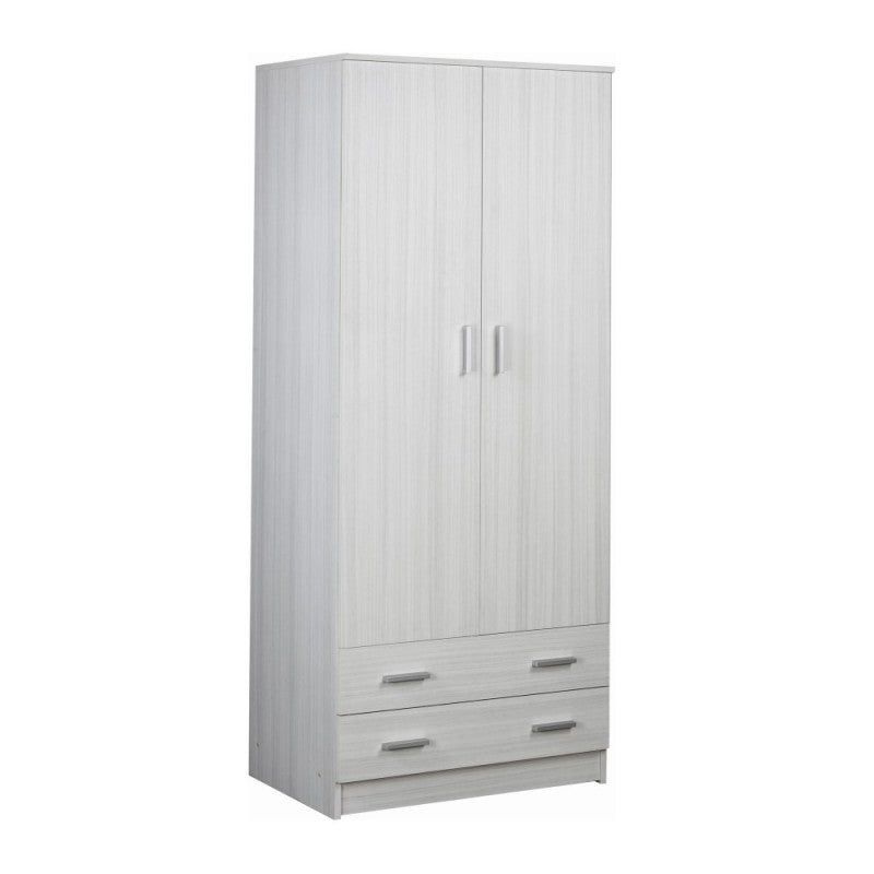 Armoire polyvalente avec deux portes et deux tiroirs Eucalyptus 77x52x h182 cm
