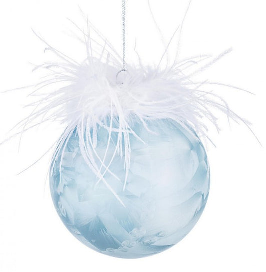 8x Sphère Vt Plume Bleu Clair D100