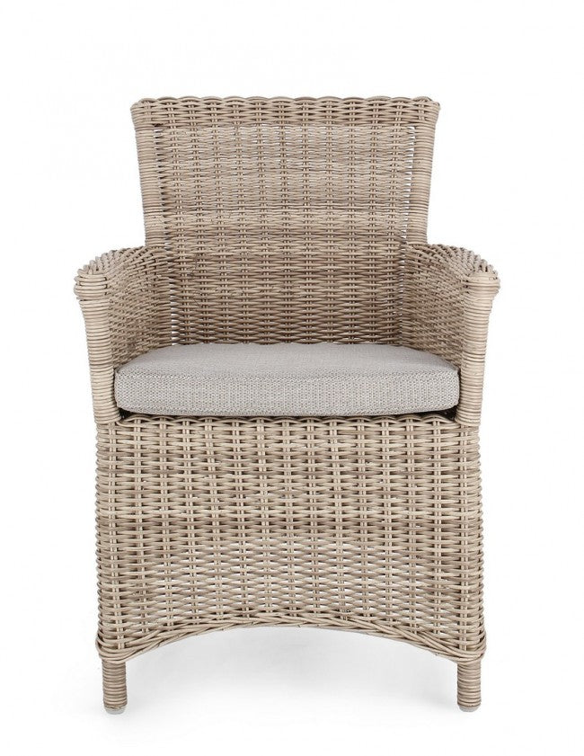 2x Chaise avec accoudoirs et coussin Jupiter Nouveau Cod.0660338