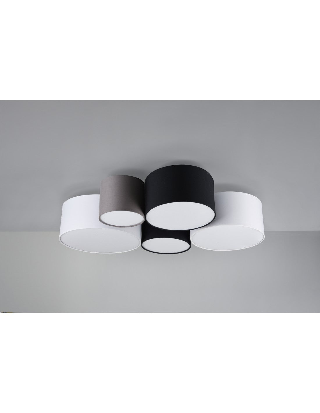 Plafonnier pour hôtel 5xE27 Cylindres Multicolores L90 cm Trio Lighting