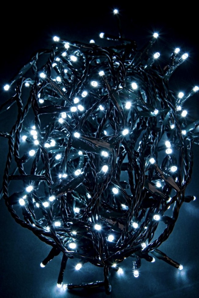 6x 1200L Blanc 3mm Fil Vert IP44