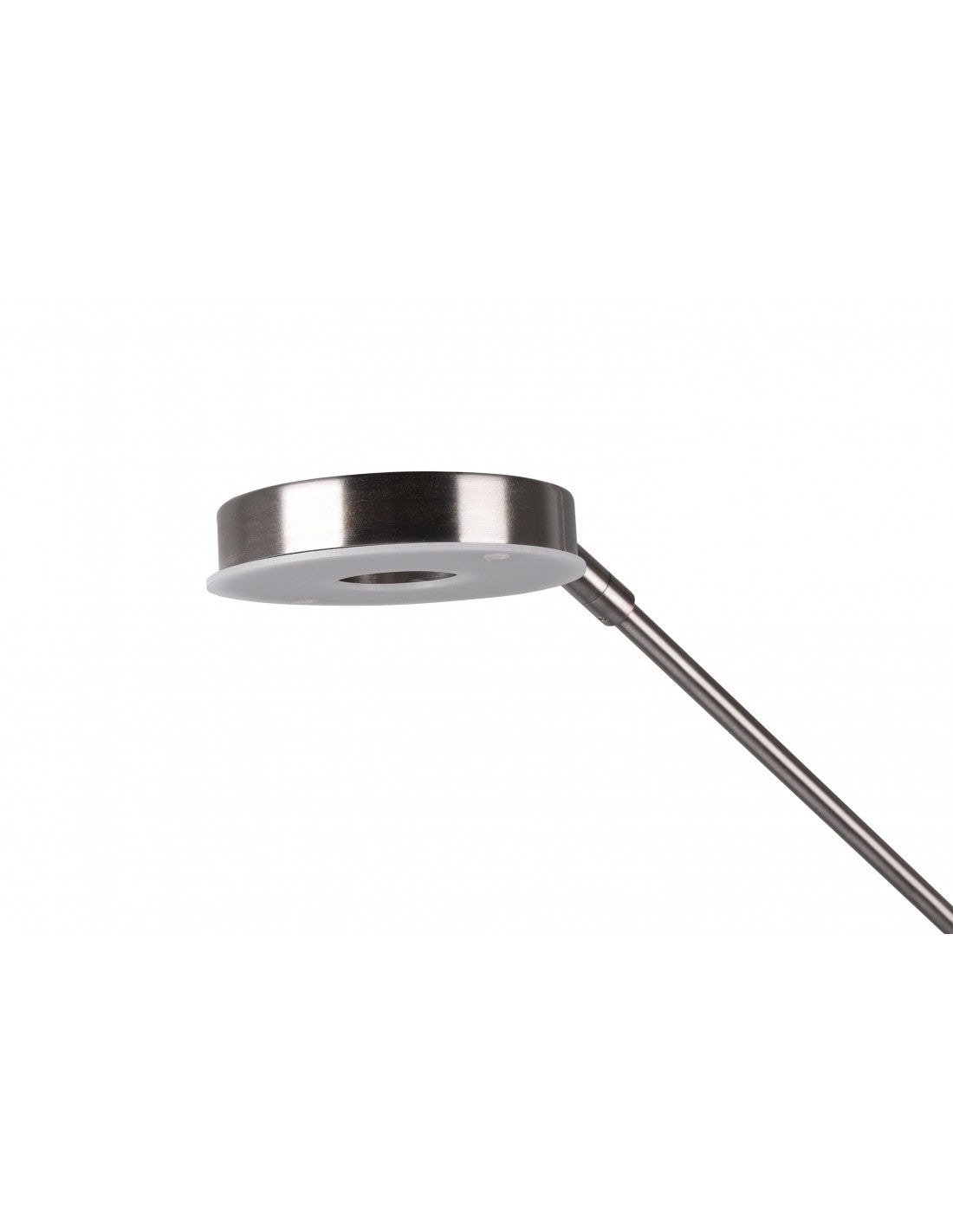 Barrie Nichel Trio Lighting Lampe sur pied à variateur d'intensité LED avec spot de lecture