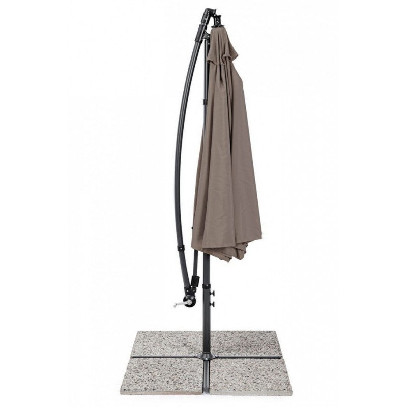 Parasol de jardin avec bras 360° Texas 300x h260 cm Anthracite-Gris Tourterelle