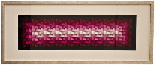 Tableau 3D finition verre et toile multicolore 120x50 cm