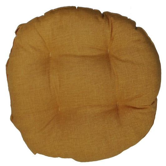 Housse de chaise à bords ronds jaune