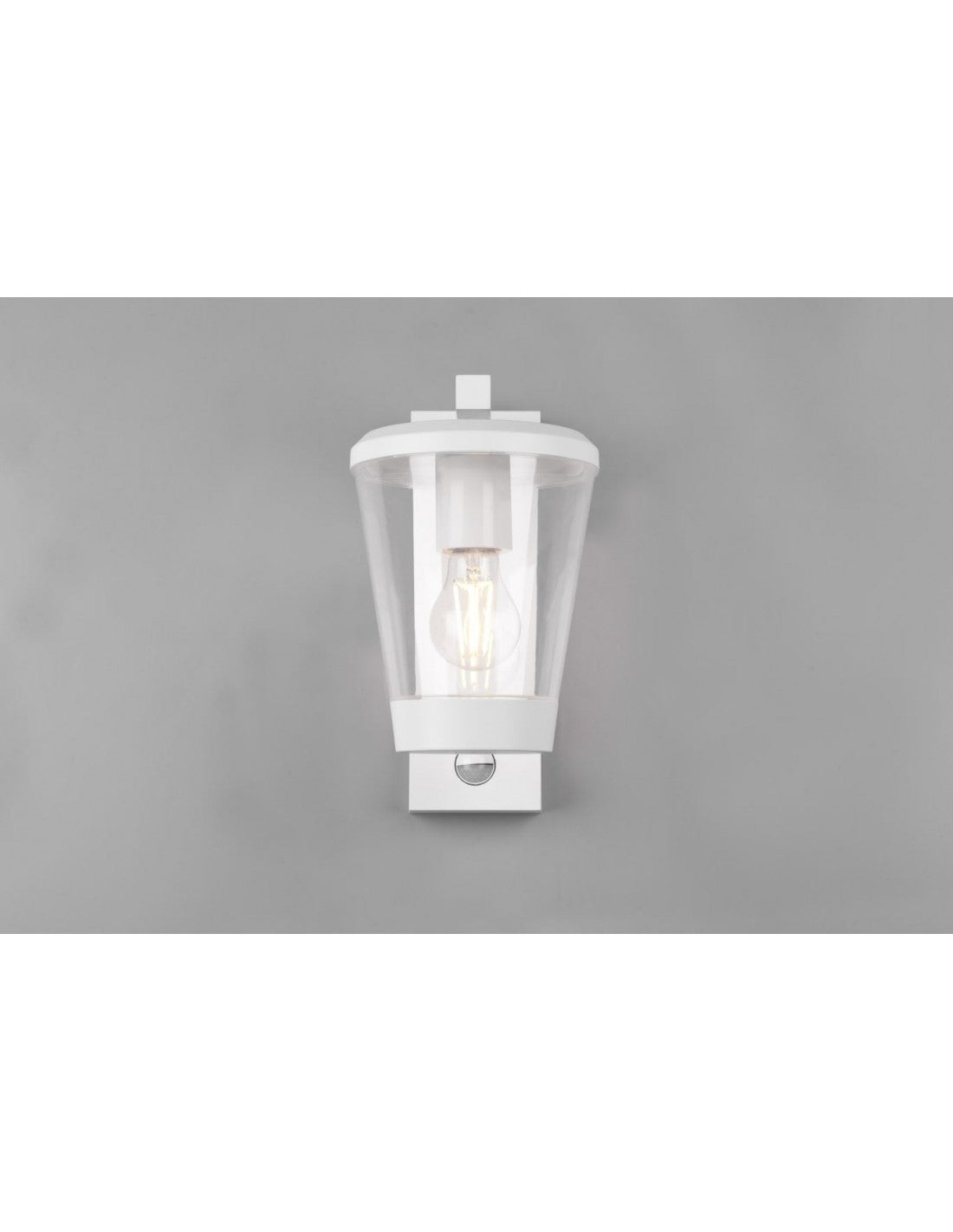 Applique Lanterne Cavado Blanc IP44 Détecteur de Mouvement Trio Lighting