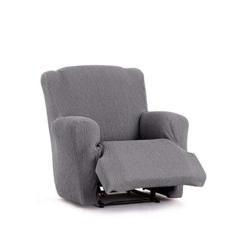 Housse de fauteuil de relaxation élastique gris Troya 60-90