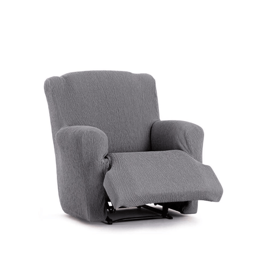 Housse de fauteuil de relaxation élastique gris Troya 60-90